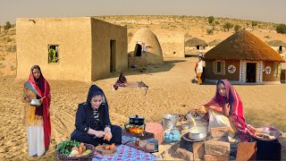 Desert Village Girl Morning Routine in Pakistan | Cooking Traditional Food | Traditional Life