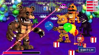 PINWHEEL FUNHOUSE IS A CRAZY... | FNAF World Gameplay #7