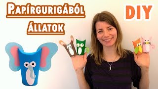 Papírgurigából állatok | Papírguriga ötletek | Manó kuckó