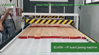 Elasn HF High Frequency Raw Materail Chain Type Wood Board Joining Machine Line