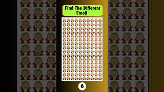 Find The Different Emoji #emoji #emojipuzzles #odd #find