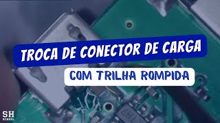 Caixinha de som com trilha ROMPIDA no conector de carga - Recuperação!