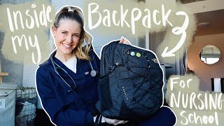 What's Inside my Nursing School Backpack...what you actually need for school!