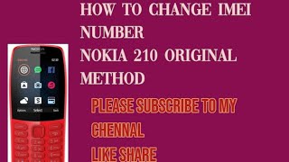 how to change Nokia 210 imei number very easy