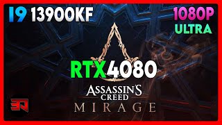 RTX 4080 - I9 13900KF - ASSASSINS CREED MIRAGE - ULTRA - 1080P