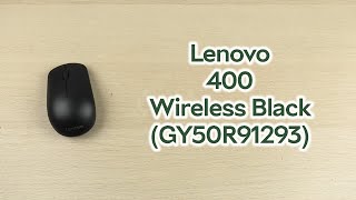 Розпаковка Lenovo 400 Wireless Black (GY50R91293)