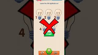 puzzle| IQ boost| light the 4th bulb