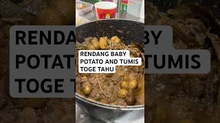 Rendang baby potato dan umus toge tahu #food #kuliner #makanan #cafe