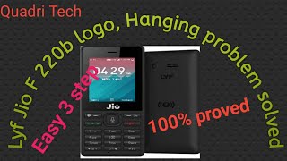 JIO F220b hanging logo problem 100% solved