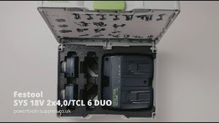 Festool SYS 18V 2x4,0/TCL 6 DUO - 577256