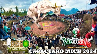 !! RANCHO LA REVOLUCIÓN Y RANCHO EL TRÉBOL ¡¡JARIPEO EN CAPACUARO MICHOACAN 01 DE JULIO DEL 2024