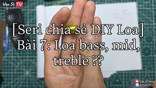 [Seri chia sẻ DIY loa] Bài 7: Hiểu hết về các loại loa và cách phối ghép để ra 1 con loa hoàn hảo !