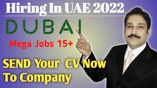 Latest Jobs in Dubai Today| Dubai  Job Vacancy Today | UAE Jobs 2022