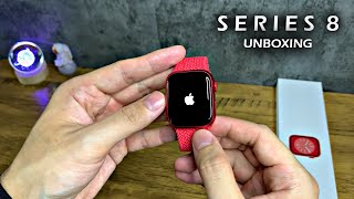 Apple Watch Series 8 Red unboxing aesthetic | accessories