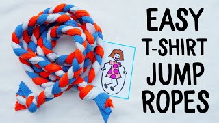 EASY DIY Jump Ropes using Recycled T-Shirts | OCC Shoebox Craft