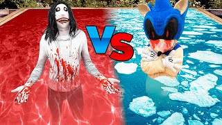 ГОРЯЧИЙ Джефф vs ХОЛОДНЫЙ SONIC.EXE БАССЕЙН ЧЕЛЛЕНДЖ !