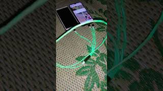 Charging cable with LED light