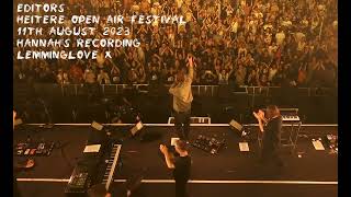 Editors - Open Air Festival 11th August 2023 (Hannah's Audio)