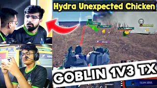 SouL Goblin 1v3 TX🔥Hydra Unexpected Chicken in Lan 😳