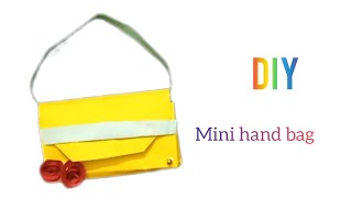 Diy mini handbag with paper#paper crafts#yt videos