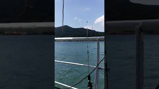 persiapan mancing mania, saat kapal labuh di Hong Kong