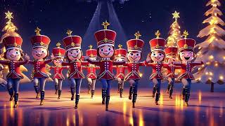 Adorable Christmas Dance Party: Cute Cartoon Elves in a Holiday Wonderland