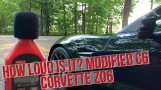 How loud is it? Cammed LS7 Z06 and a dB meter #shorts