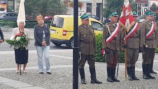 Uroczystości upamiętniające początek II Wojny Światowej w Krzepicach.