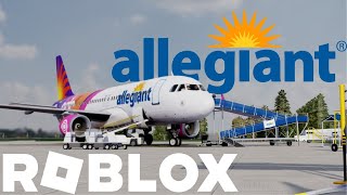 Flying Allegiant Airways Roblox