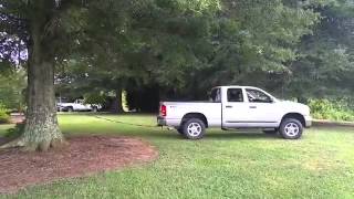 truck pulls out whole tree from the ground  - MUST WATCH!!!