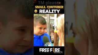 Small youtuber reality #shorts #viral #training #freefire