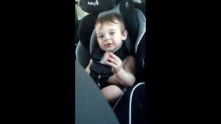 Baby laughing like goat