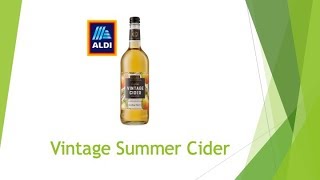 Aldi Vintage Summer Cider Review