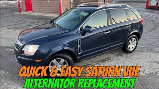 Simple, 3.6 LFX easy ￼test & repair alternator removal and replacement. How and why!! G2 Saturn Vue