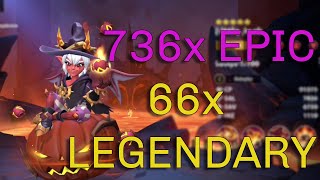 DEV AÇILIŞ #5 736X EPIC, 66X LEGENDARY! [INFINITE MAGICRAID]