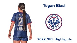 Tegan Biasi 2022 NPL Highlights