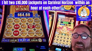 Double Jackpot Bonanza: Winning $10k Twice In 1 Hour On The Carnival Horizon!