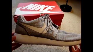 NIKE ROSHE ONE "WOLFGRAY/WHITE REVIEW AND ON FEET!!!