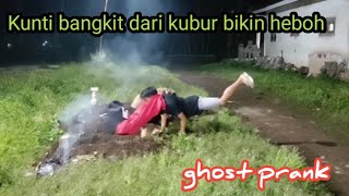 Prank kuntilanak bangkit dari kubur||bikin heboh||auto kocar kacir