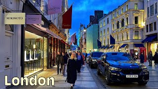 London Sunset Walk 2023 | Central London Winter Virtual Walking Tour Around the City