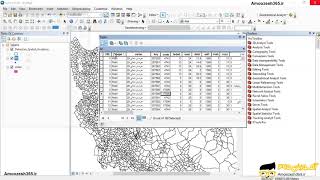 کار با سربرگtable option جدول اطلاعات توصیفی در نرم افزار GIS Arc