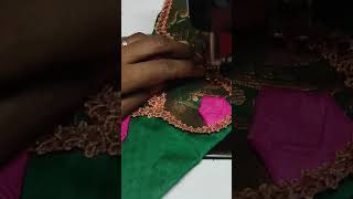 Saree border blouse design /#shorts