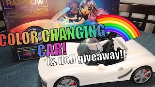 Rainbow High Color Change Car Unboxing And Review + **Doll Giveaway!!**