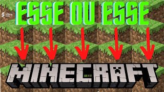 ESSE OU ESSE - EDIÇÃO MINECRAFT - ATIVIDADE PARA AULA DE EDUCAÇÃO FÍSICA ONLINE - PROF RAMON LIMA