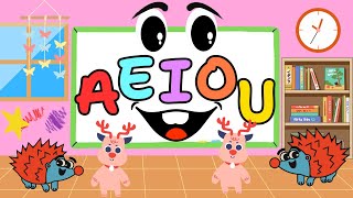 Learn A, E, I, O, U | Learning Vowels | KidGlobe Explorers