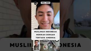 Cewek Indonesia Nikah Dengan Tentara Amerika Yang Soleh‼️ #reaksibule #shorts #viralvideo