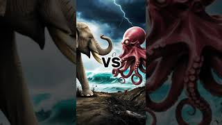 Elephant 🐘 VS Octopus 🐙: Clash of the Hybrids! ⚔️🔥 | #HybridAnimals #AI #Shorts