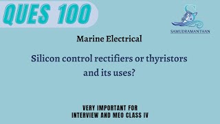 Silicon Control Rectifiers (SCRs) and Thyristors: Working and Applications | @_samudramanthan_