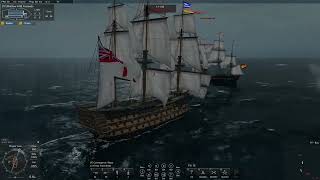 2 British ships vs. HUGE Spanish fleet!!! Naval Action PvE Server