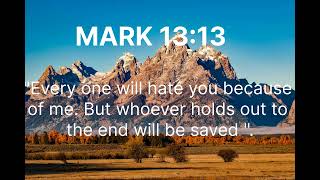 🔺|| MARK 13:13 HOLD ON TO JESUS TILL THE END🙏❤️😇 ||🔺